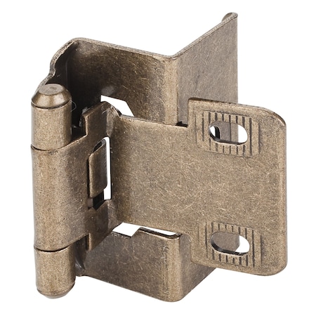 Hardware Resources 1/2" Overlay Full Wrap Hinge - Burnished Brass H6441BB